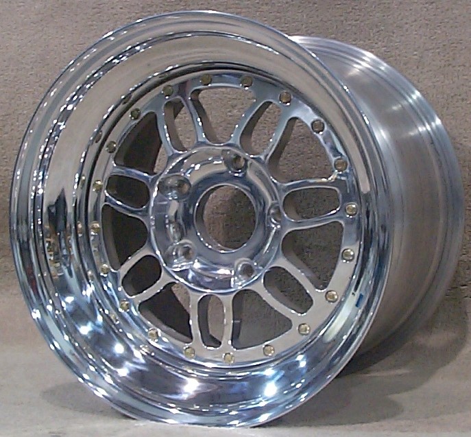 Polished Kodiak STX modular racing wheel